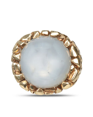 Grey Moonstone Statement Ring