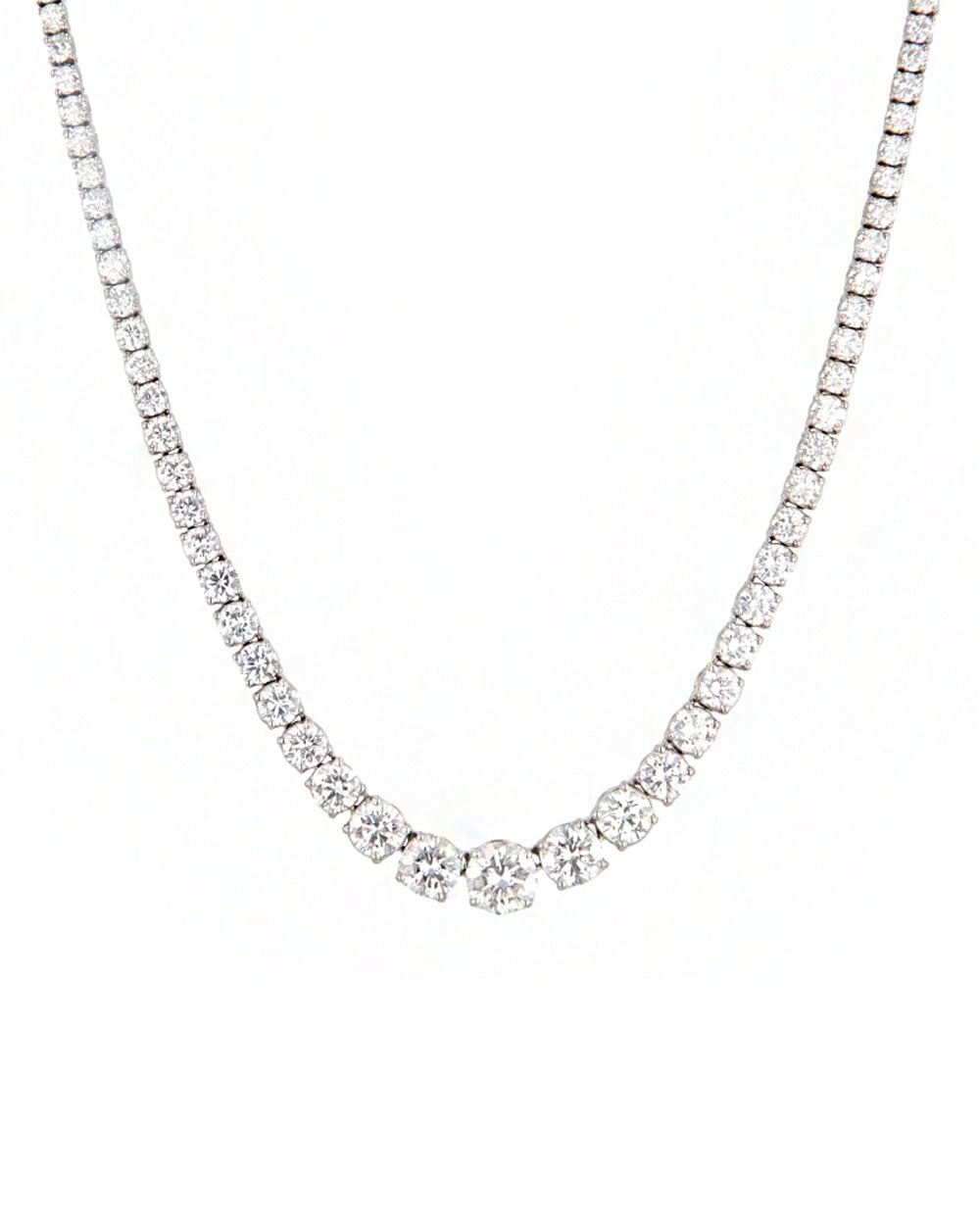 Kwait Graduated Diamond Necklace