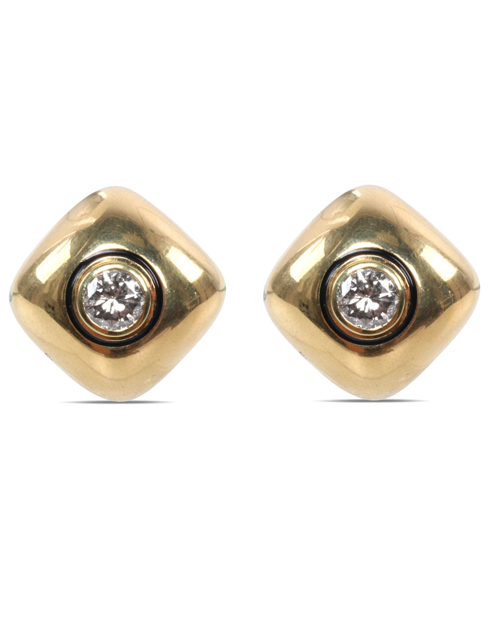 Small Diamond Dome Earrings