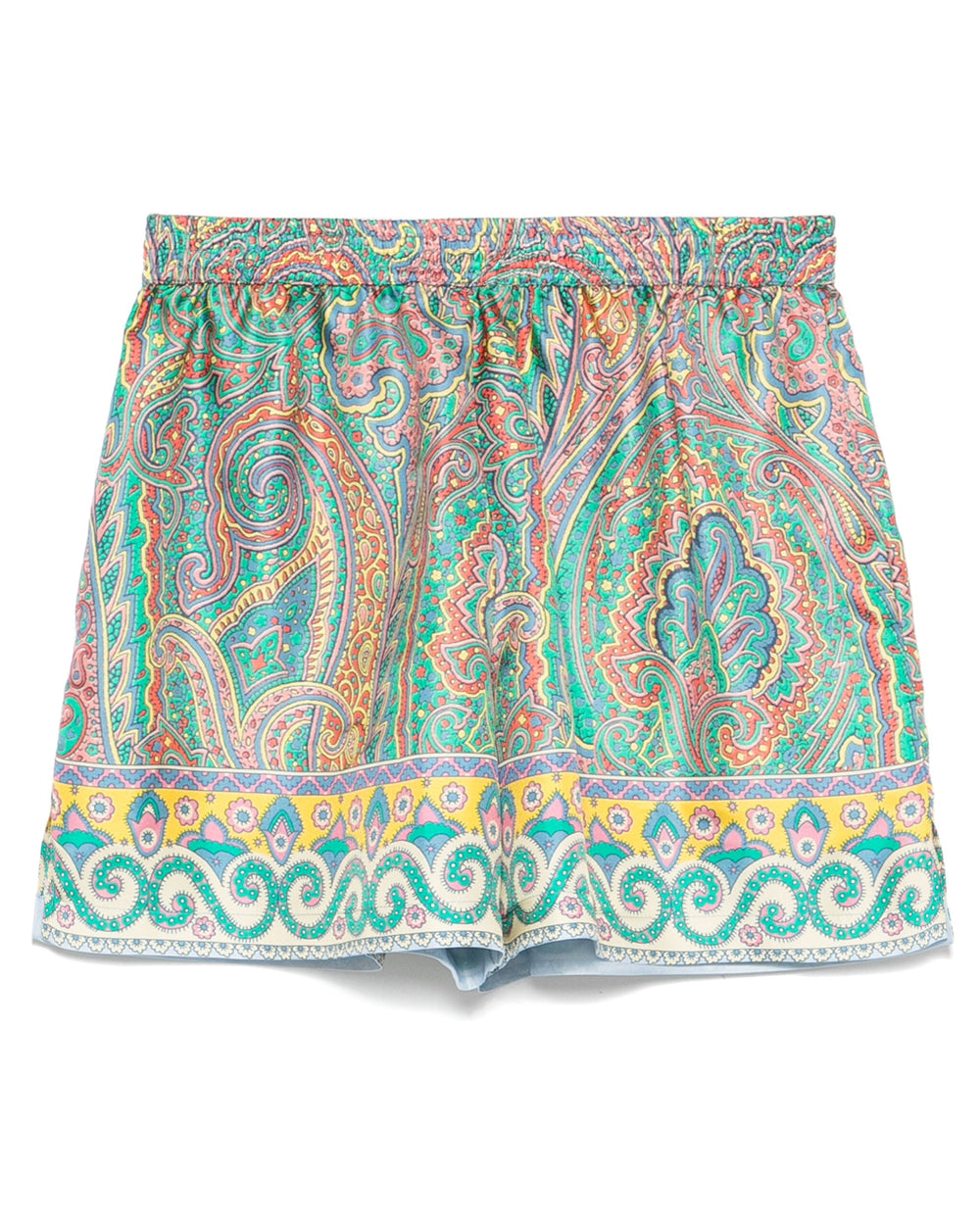 Multicolor Paisley Print Short