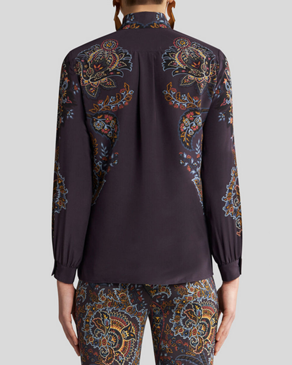 Multicolor Paisley Stampa Button Up Shirt