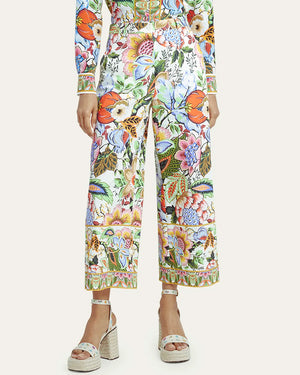 Tree Of Life Printed Wide Leg Trouser