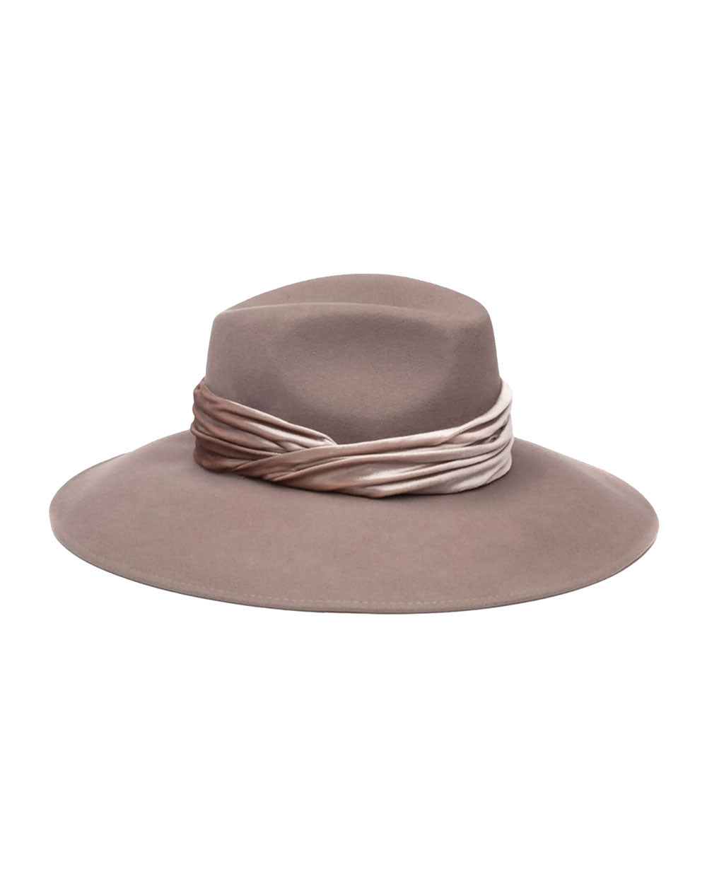 Emmaneulle Wool Fedora Hat in Mink