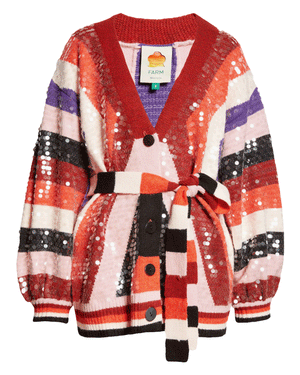 Colorful Stripes Knit Cardigan