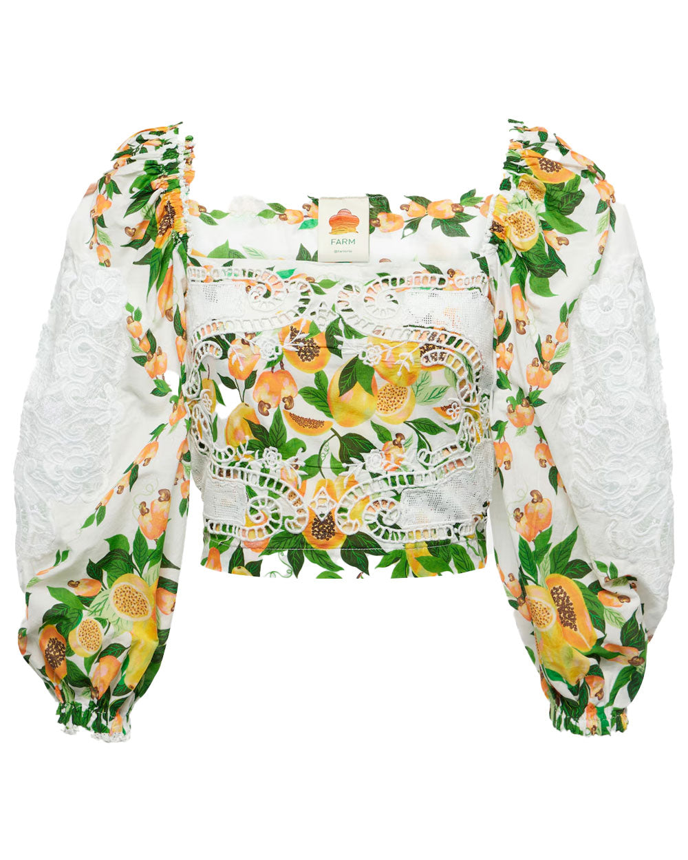 Off White Papaya Salad Blouse