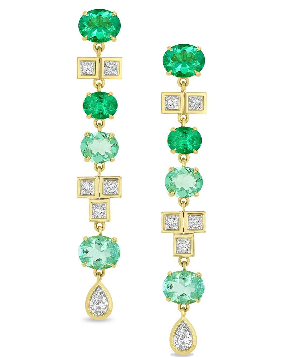 Be Bright Emerald and Diamond Earrings