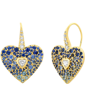 Luck N’ Love Blue Sapphire Earrings
