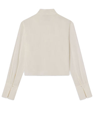 Shawl Collar Blouse in Cream