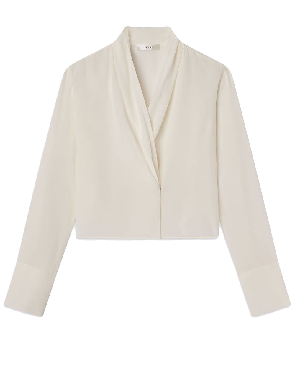 Shawl Collar Blouse in Cream