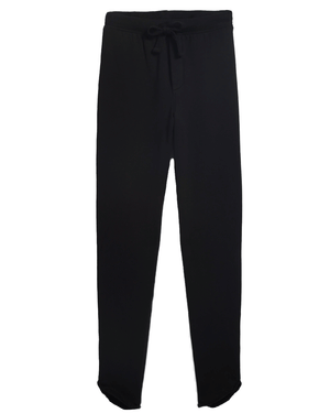 Black Christine Tulip Ankle Sweatpant