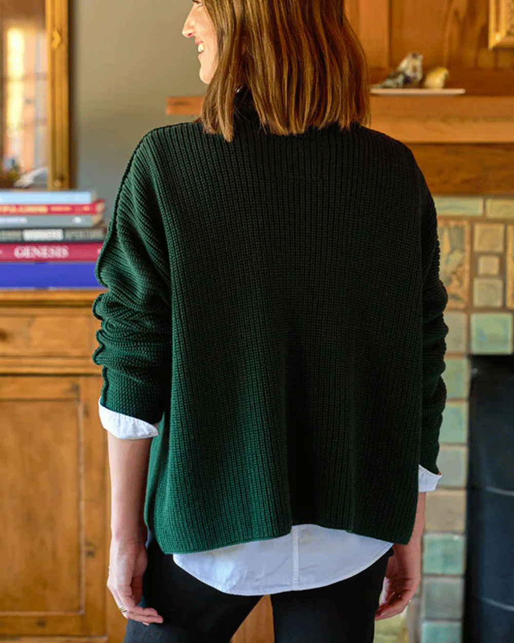 British Racing Green Montecito Sweater