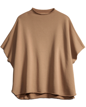 Camel Audrey Funnel Neck Capelet