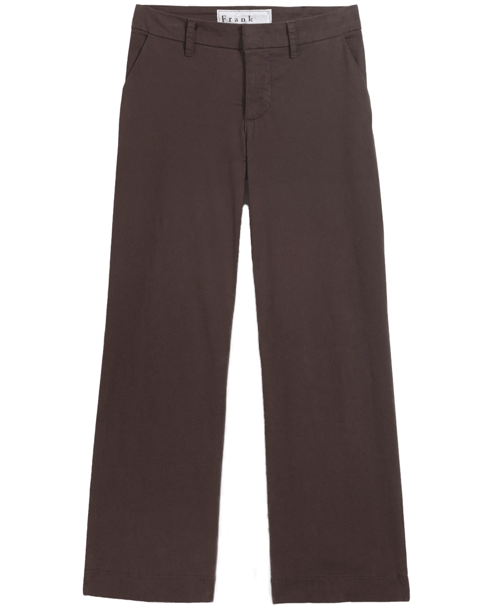 The Italian Wide Leg Chino in Irish Coffee