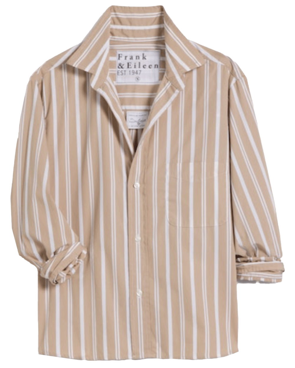 Multi Sand Stripe Untuckable Button Up Shirt