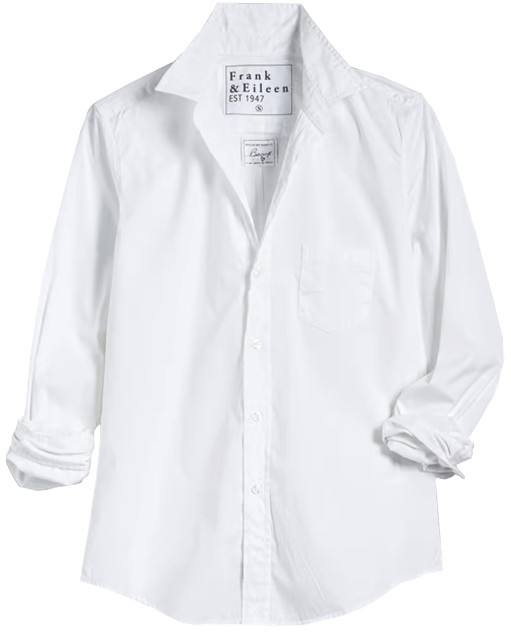 White Superluxe Barry Tailored Button Up Shirt