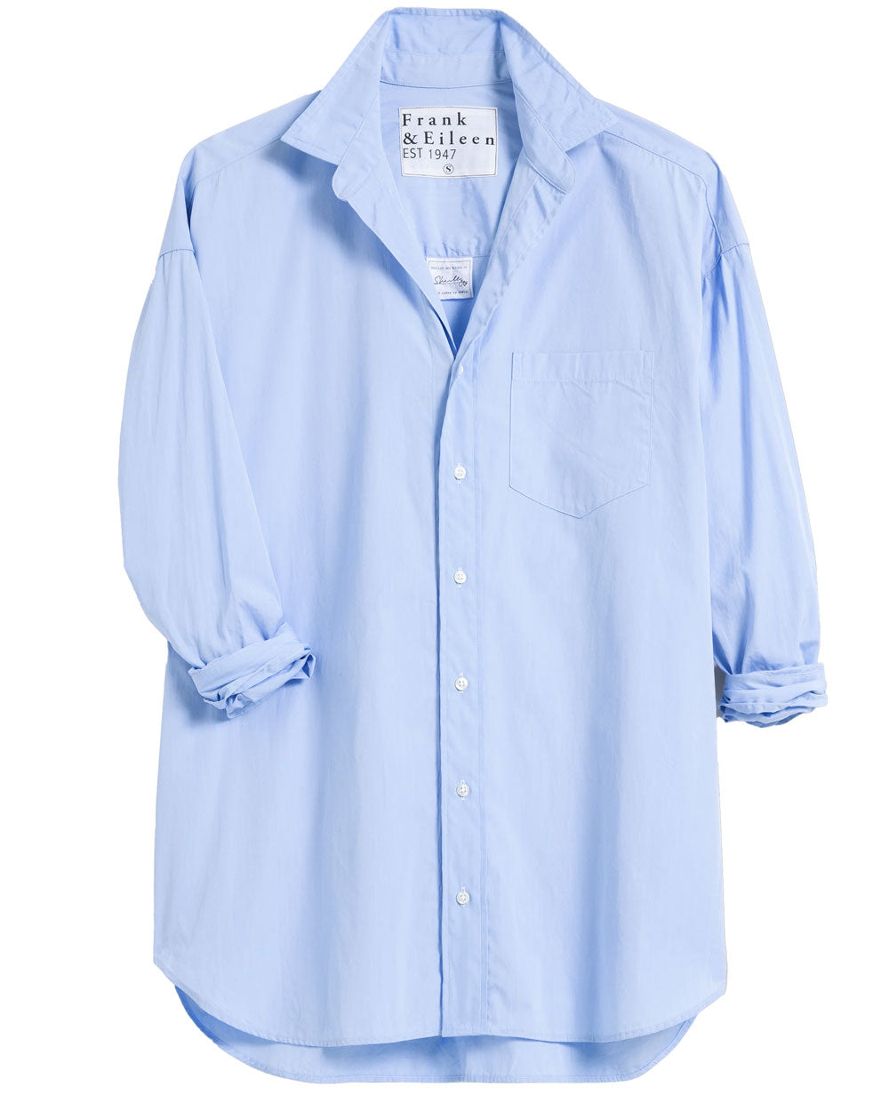 French Blue Superluxe Shirley Oversized Button Up Shirt