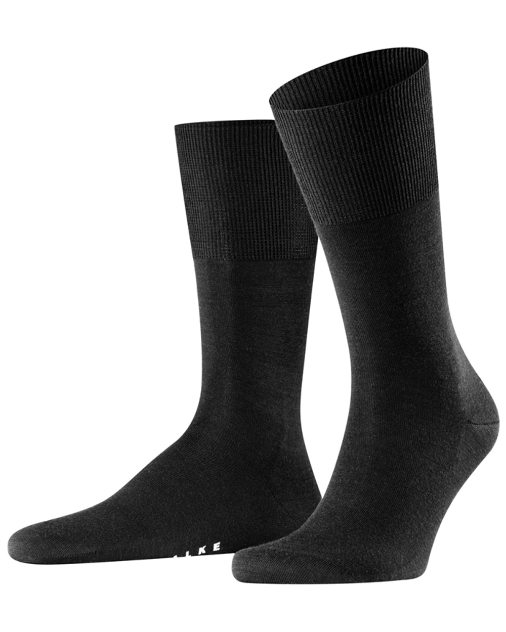 Black Airport Midcalf Sock