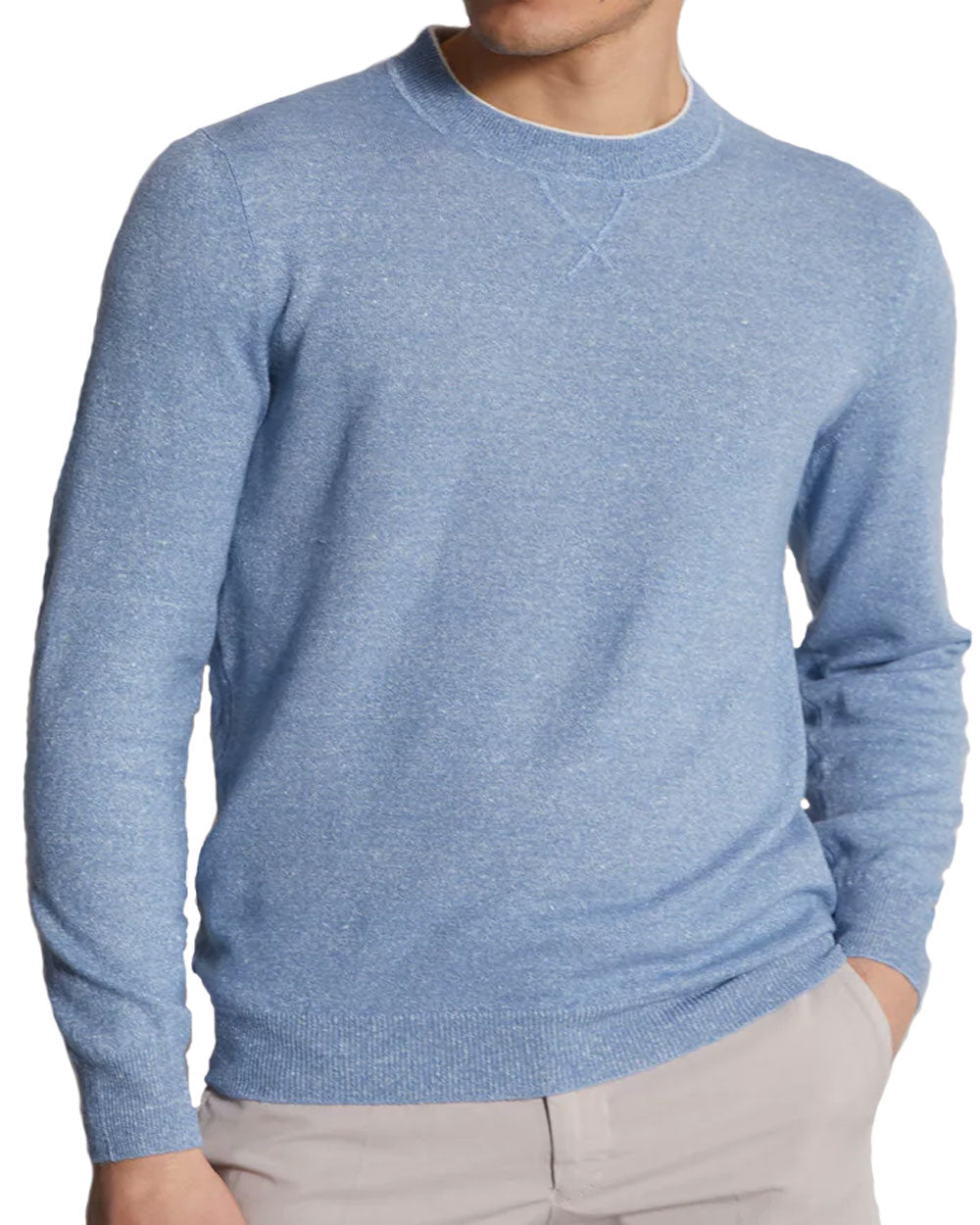 Blue Bicolor Sweater