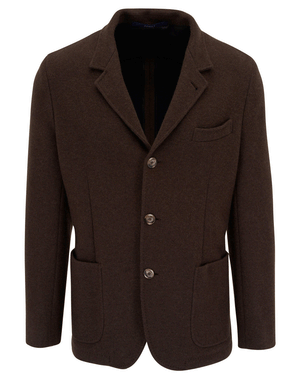 Brown Cashmere Double Face Jacket