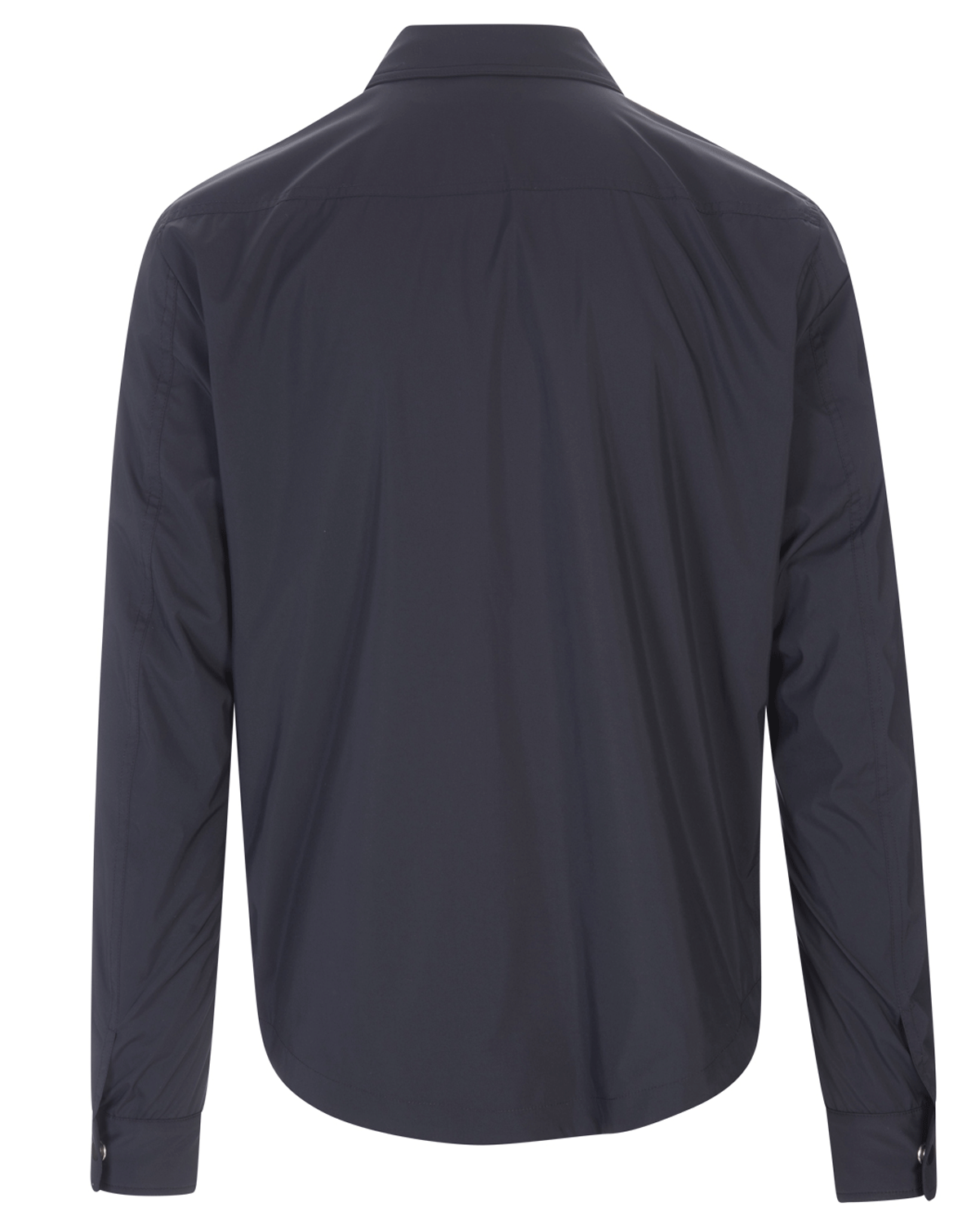 Navy Lightweight Nylon Shirt Jacket