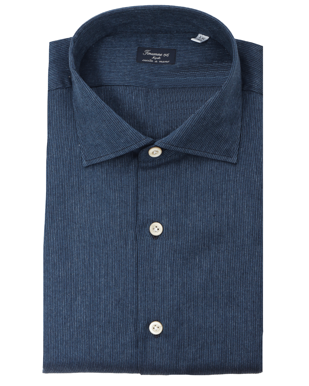 Deep Indigo Brushed Jacquard Sportshirt