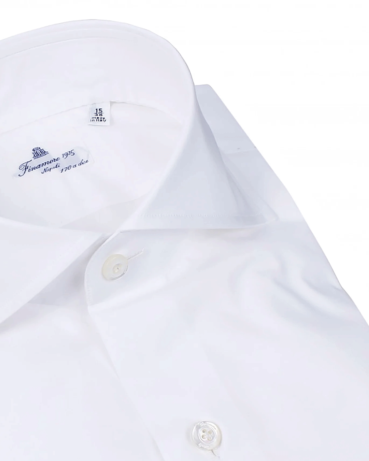 White Basic Napoli 170 Cotton Dress Shirt
