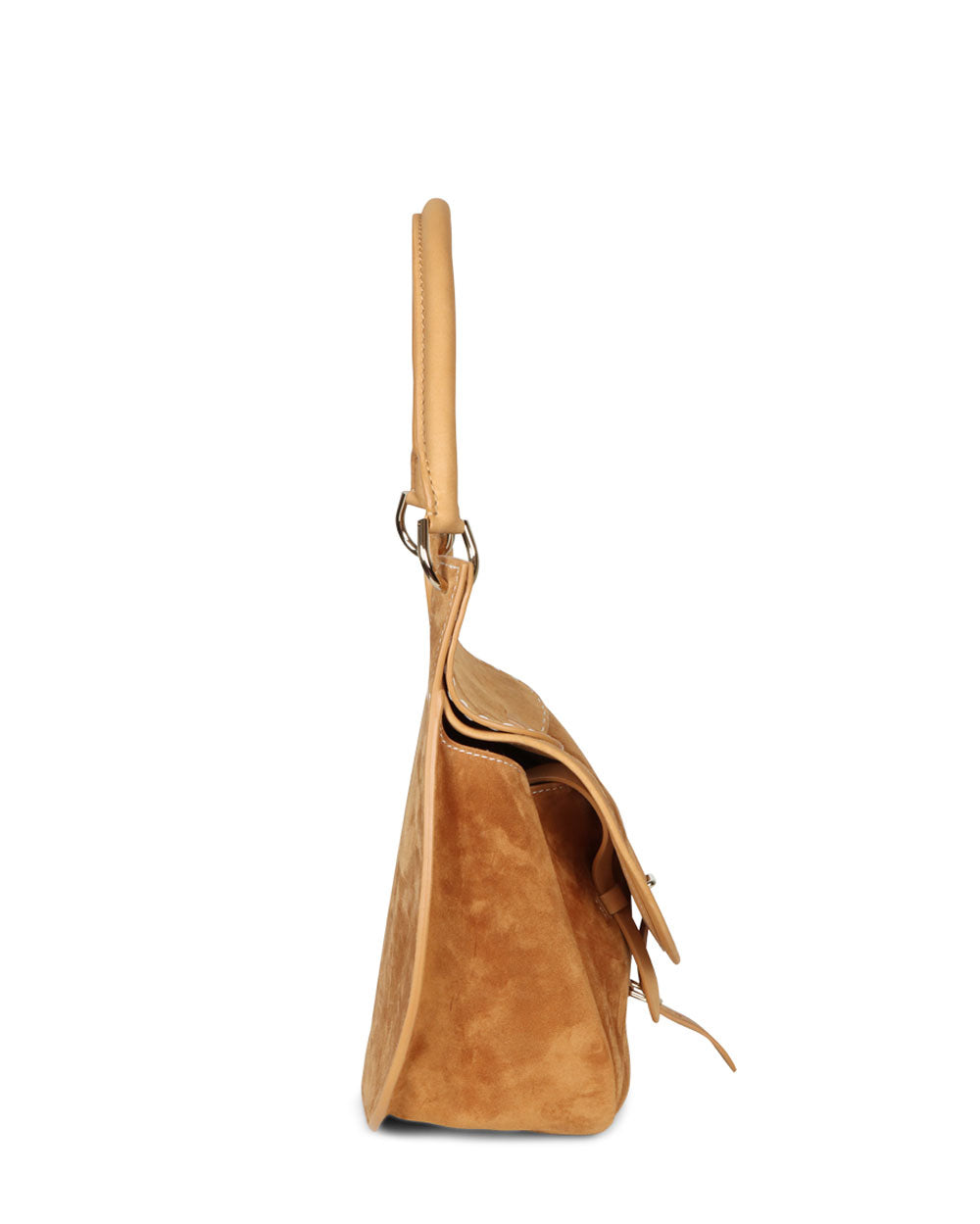 Small Mina Top Handle Bag in Cuir