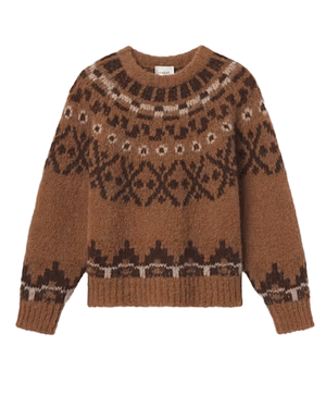 Camel Multi Fair Isle Sweater