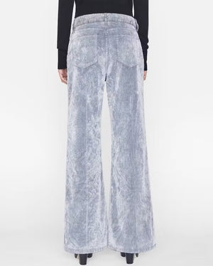 Le Baggy Palazzo Pant in Flocked Grey