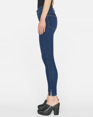 Le High Skinny Side Slit Jean in Majesty
