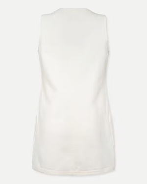 Trapunto Side Pocket Dress in Natural Clean