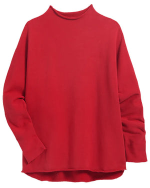 Crimson Effie Funnel Neck Capelet