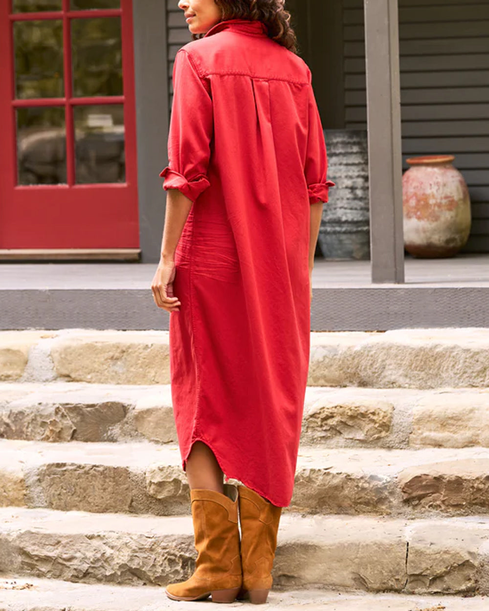 Crimson Rory Maxi Shirtdress