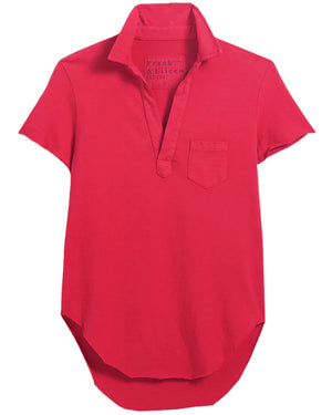 Double Decker Red Charlotte Polo