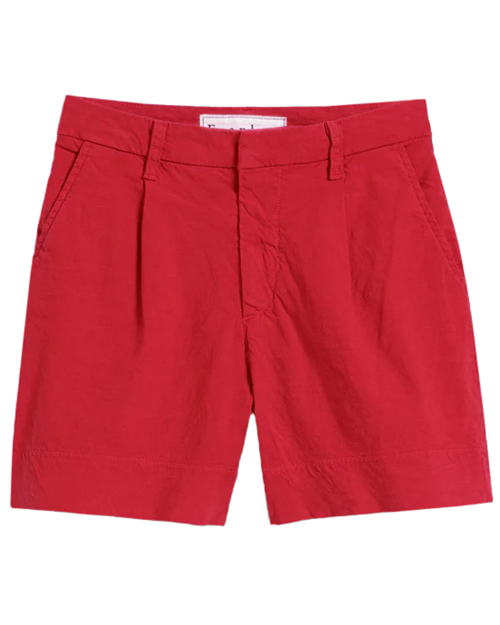 Double Decker Red Linen Waterford Short
