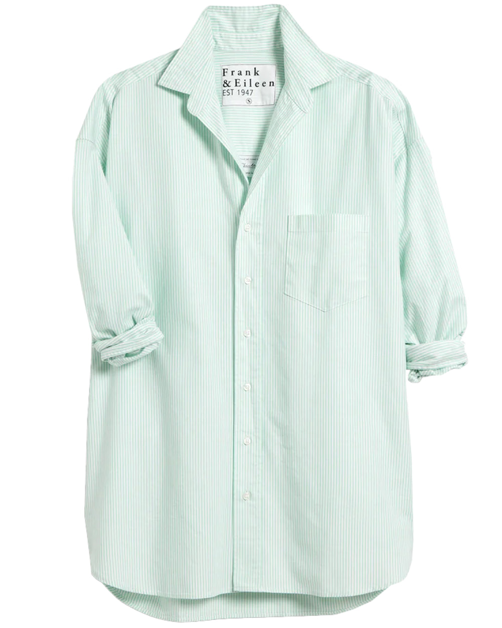 Green Stripe Shirley Oversized Button Up Shirt