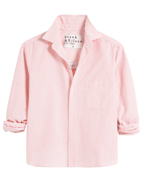 Hot Pink Stripe Silvio Button Up Shirt