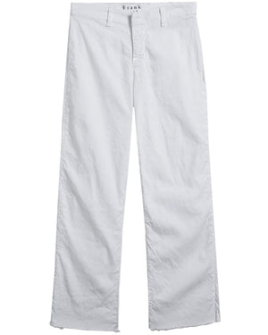 Kinsale Linen Trouser in White