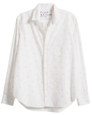 Pink Messy Hearts Eileen Button Up Shirt