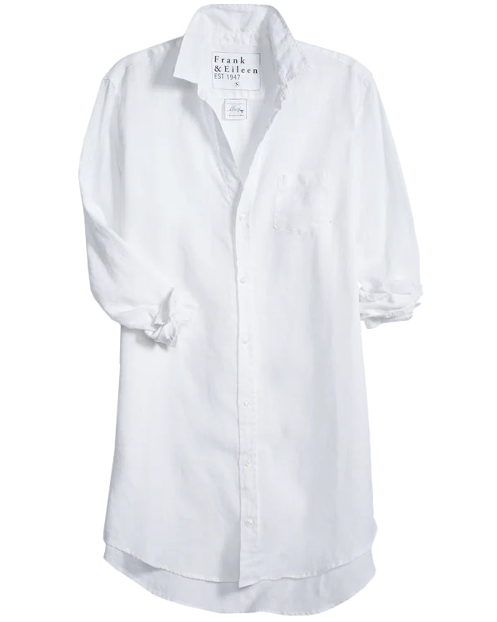 White Linen Mary Shirt Dress