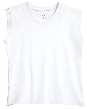 White Vintage Aiden Muscle Tee