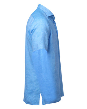 Sky Blue Short Sleeve Lione Sportshirt