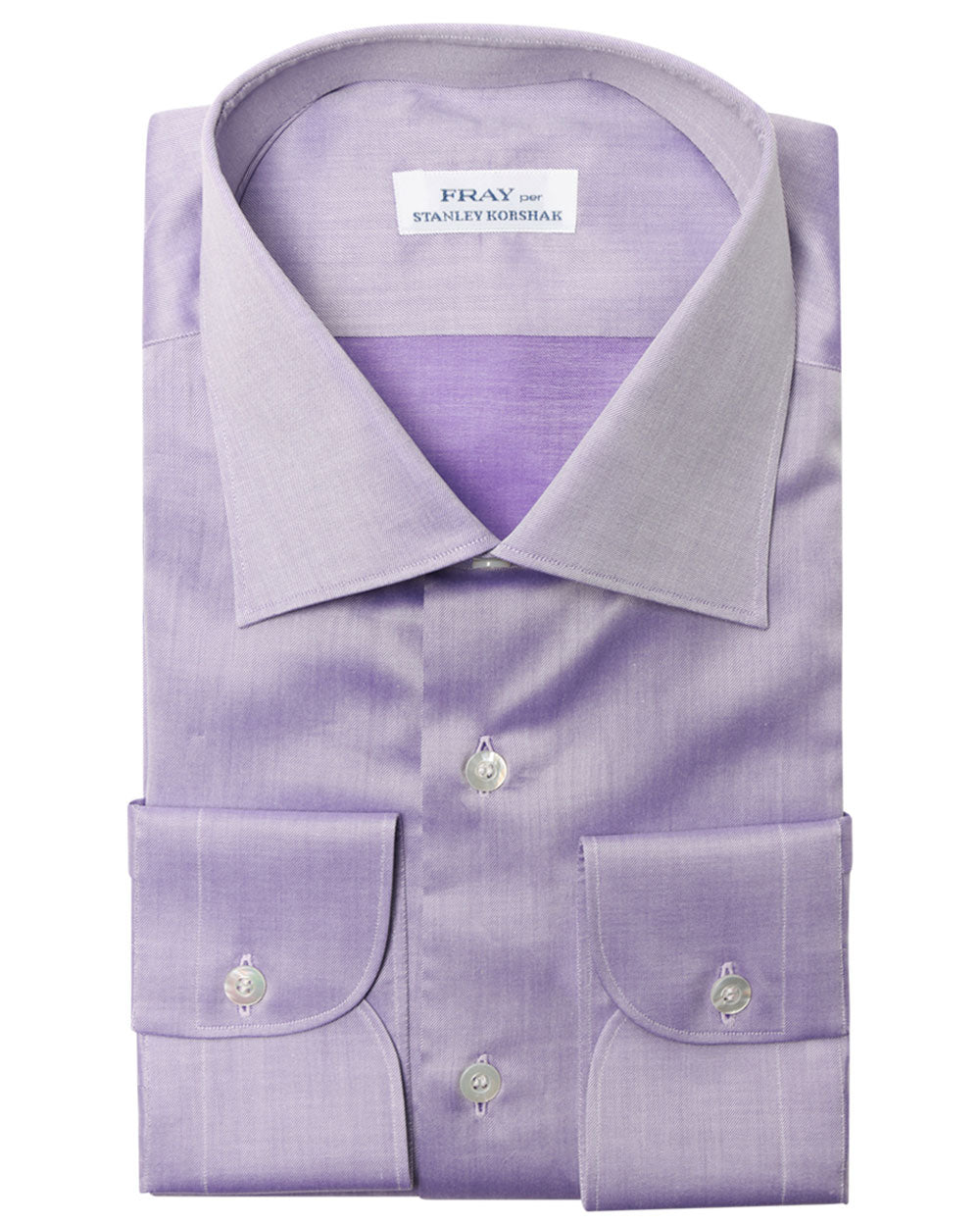 Heathered Lavender Cotton Dress Shirt
