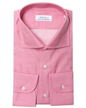 Heathered Pink Cotton Dress Shirt