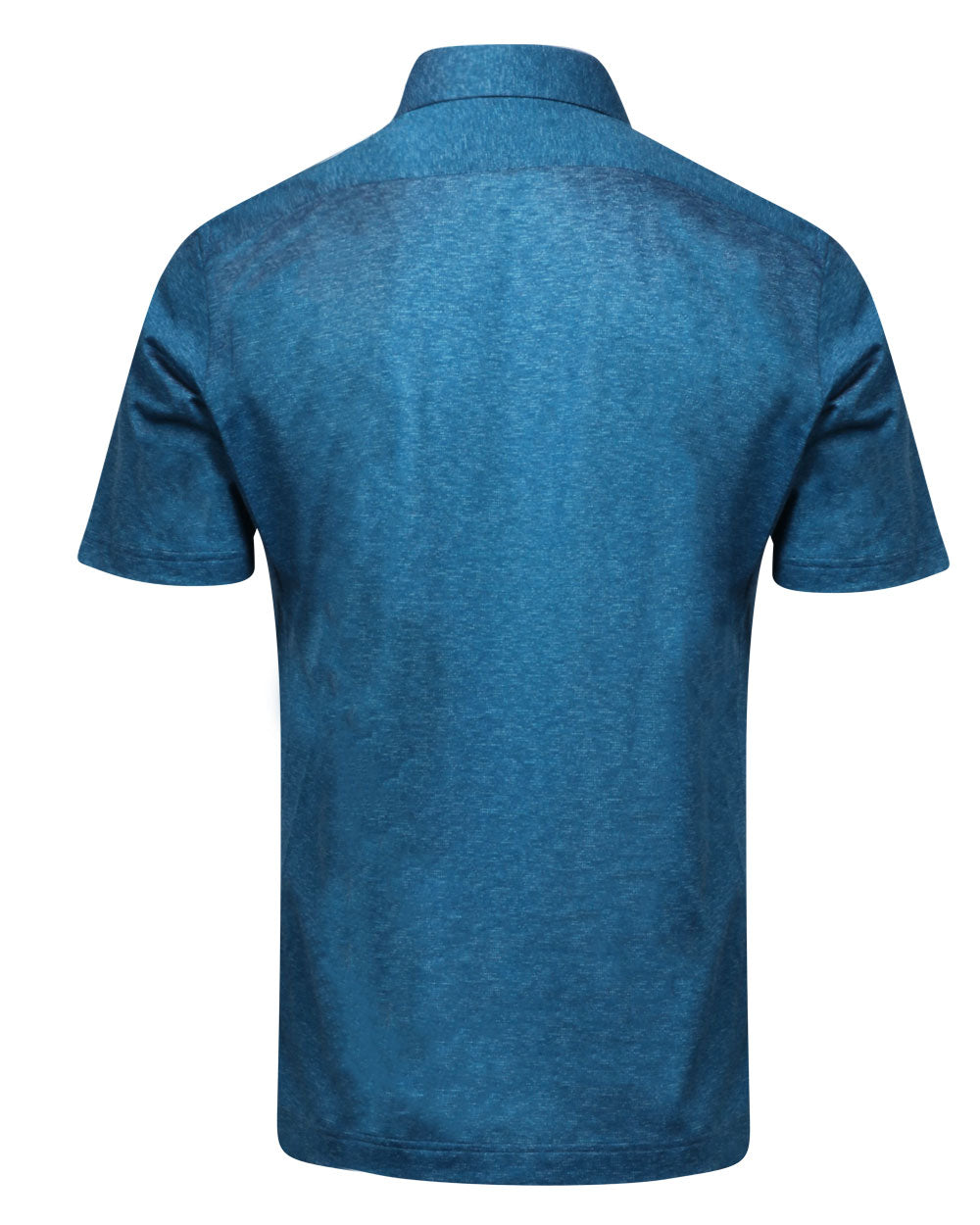 Heathered Teal Pique Polo
