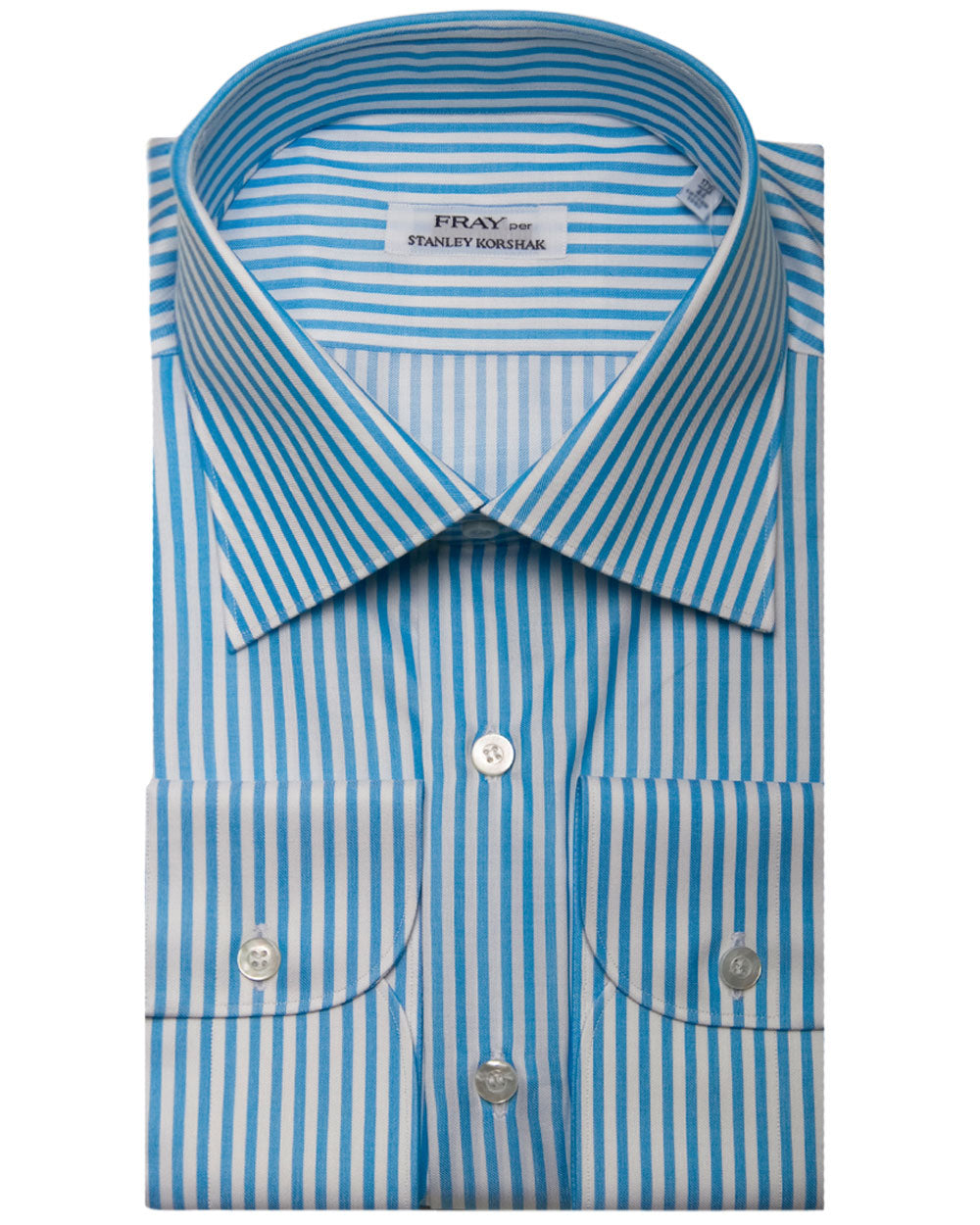 Fray Turquoise Stripe Byron Dress Shirt – Stanley Korshak