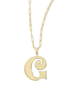 Groovy G Pendant Necklace