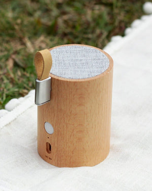 Drum Light Bluetooth Speaker in Natural Beech