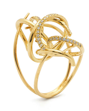 Diamond L’Arythmie Ring