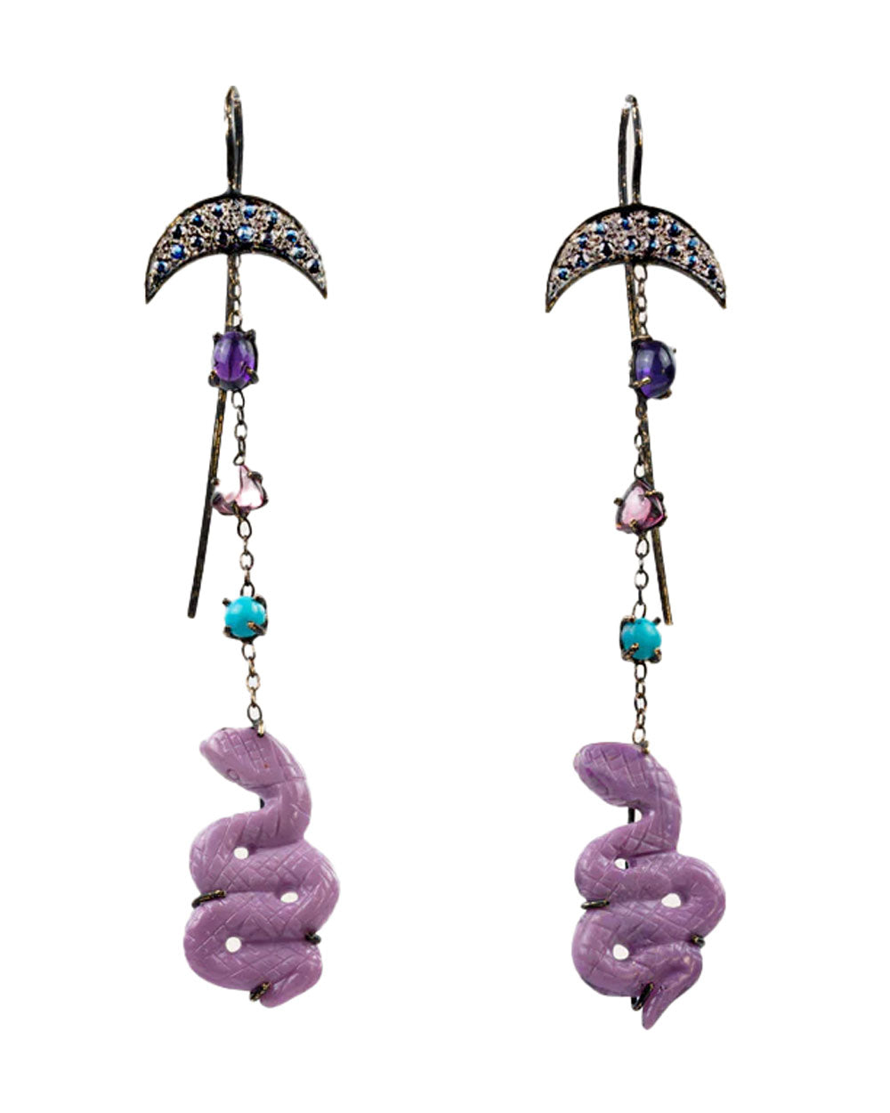 Cabinet of Curiosity Snake Earrings